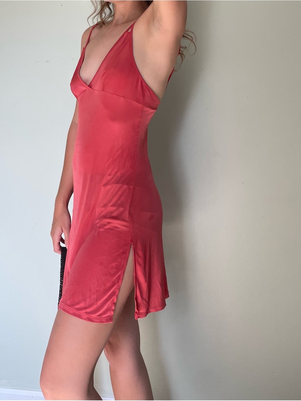 Y2K Vintage Victoria's Secret Gorgeous Red Slip Dress - Picture 10 of 11